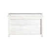 SoBuy Scarpiera cu 1 ușă și 2 rafturi încălțăminte cu depozitare a suportului suportului de intrare a băncii cu pernă albă 80x29x50cm FSR161-W