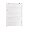 SoBuy Scarpiera cu 3 clapete și 6 rafturi Scarpper cu un compartiment suplimentar Distamary Alb Alb Board 80X30X11CM FSR162-W