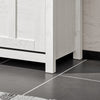SoBuy Scarpiera cu 3 clapete și 6 rafturi Scarpper cu un compartiment suplimentar Distamary Alb Alb Board 80X30X11CM FSR162-W