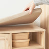 SoBuy Băncă de încălțăminte de intrare cu 2 uși glisante naturale 120x35.2x49cm FSR163-N