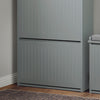 SoBuy Scarpiera cu 3 clapete și 6 rafturi Scarpper cu compartiment suplimentar îmbarcare îmbarcare gri 61x26x120cm FSR165-H-HG