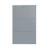 SoBuy Scarpiera cu 2 reflectoare și 1 sertar de încălțăminte cu suport pentru compartiment suplimentar căruță de economisire a spațiului gri 61x26x100cm FSR165-HG