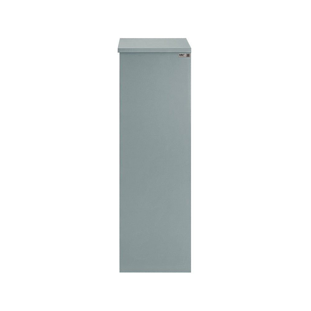 SoBuy FSR165-K-HG Dulap de încălțăminte cu uși rabatabile pe 2 niveluri – Depozitare discretă pentru hol – 61x26x81 cm Gri