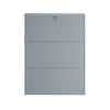 SoBuy Scarpiera cu 2 Limelare și 4 rafturi pantofi cu suport pentru suport pentru compartiment suplimentar, economisind gri 61x26x81cm FSR165-K-HG