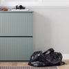 SoBuy Scarpiera cu 2 Limelare și 4 rafturi pantofi cu suport pentru suport pentru compartiment suplimentar, economisind gri 61x26x81cm FSR165-K-HG