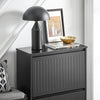 SoBuy Eșarfă cu 2 clapete și 4 rafturi Scarpper cu un compartiment suplimentar spațiu negru rulant 61x26x81cm FSR165-K-BH