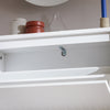 SoBuy Eșarfă cu 2 lumini și 4 pantofi rafturi cu compartiment suplimentar economisire alb-economisire albă 61x26x81cm FSR165-K-W