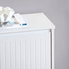 SoBuy Eșarfă cu 2 lumini și 4 pantofi rafturi cu compartiment suplimentar economisire alb-economisire albă 61x26x81cm FSR165-K-W
