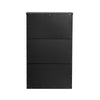 SoBuy Scarpiera cu 2 Limelare și 1 sertar de încălțăminte cu un compartiment suplimentar spațiu negru run 61x26x100cm FSR165-SH