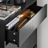 SoBuy Scarpiera cu 2 Limelare și 1 sertar de încălțăminte cu un compartiment suplimentar spațiu negru run 61x26x100cm FSR165-SH