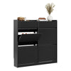 SoBuy FSR169-W Pantofar cu Uși Rabtabile Ultra-Slim 19cm – Depozitare Discretă Economie de Spațiu – 98x19x95 cm Alb