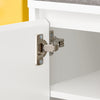 SoBuy FSR172-W Banc pentru Pantofi pentru Copii cu 2 Perne Căptușite, 2 Uși și 1 Sertar, Sarcină 181 kg pentru Hol – 100x35x42 cm, Alb