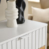 SoBuy FSR174-WN Dulap de pantofi cu 2 compartimente rabatabile și 1 sertar, Organizator pentru holul de la intrare – 60x35x110 cm, Alb și Natural