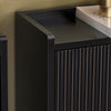 SoBuy FSR177-L-SCH Dulap de Pantofi cu 4 Uși Rabatabile Ultra-Subțire 19cm, Depozitare 8-12 Perechi pentru Intrare – 100x19x91 cm, Negru