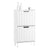 Precomandă SoBuy FSR177-W Dulap de Pantofi cu 2 Uși Rabatanate Ultra-Subțire 19 cm, Organizator Compact pentru Intrare Hol – 50x19x90 cm, Alb