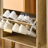 SoBuy FSR181-G Meuble à Chaussures Design Élégant 2 Abattants – Déco Entrée Moderne – Doré