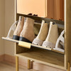 SoBuy FSR181-G Meuble à Chaussures Design Élégant 2 Abattants – Déco Entrée Moderne – Doré
