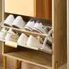 SoBuy FSR181-H-G Meuble à Chaussures Design Élégant avec Miroir – Déco Entrée Moderne – 55x24x124 cm Doré