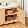 SoBuy FSR188-N Banc à Chaussures Meuble Chaussure Entrée avec Rangement Fermé et Compartiments Ouverts pour Rangement Chaussure - Banc d’Entrée Confortable et Solide 104x35x47cm 225kg