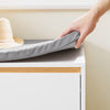 SoBuy FSR191-WN Banc pentru Pantofi cu Pernă Căptușită și 1 Compartiment cu Ușă cu Rabată pentru Hol de Intrare – 60x34x55 cm, Alb și Natur