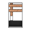 SoBuy FSR194-N Cuier cu Bancă, Bară și 5 Cârlige, Mobilier Multifuncțional pentru Hol/Antreu – 100x40x180 cm