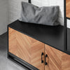 SoBuy FSR194-N Cuier cu Bancă, Bară și 5 Cârlige, Mobilier Multifuncțional pentru Hol/Antreu – 100x40x180 cm