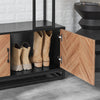 SoBuy FSR194-N Cuier cu Bancă, Bară și 5 Cârlige, Mobilier Multifuncțional pentru Hol/Antreu – 100x40x180 cm