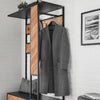 SoBuy FSR194-N Cuier cu Bancă, Bară și 5 Cârlige, Mobilier Multifuncțional pentru Hol/Antreu – 100x40x180 cm