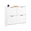 SoBuy FSR197-W Dulap de Pantofi Ultra-Slim cu Economie de Spațiu 19cm – Intrare Îngustă – Alb