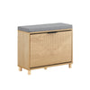 Precomandă SoBuy FSR199-N Banc pentru Pantofi cu Pernă Căptușită, Rabatabil și Spațiu de Depozitare Ascuns, Subțire 24cm pentru Intrare – 60x24x50 cm, Natur