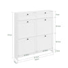SoBuy FSR208-W Dulap de Pantofi Ultra-Slim Salvează Spațiu 19cm – Intrare Îngustă – 100x19x107 cm Alb