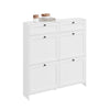 SoBuy FSR208-W Dulap de Pantofi Ultra-Slim Salvează Spațiu 19cm – Intrare Îngustă – 100x19x107 cm Alb