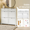 SoBuy FSR208-W Dulap de Pantofi Ultra-Slim Salvează Spațiu 19cm – Intrare Îngustă – 100x19x107 cm Alb