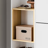 SoBuy FSR209-WN Dulap de Pantofi Ultra-Slim Salvează Spațiu 19cm – Intrare Îngustă – 90x19x129,5 cm Alb