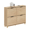 SoBuy FSR214-N Meuble à Chaussures Gain de Place – Entrée Étroite – 100x24x83 cm Naturel