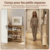 SoBuy FSR214-N Meuble à Chaussures Gain de Place – Entrée Étroite – 100x24x83 cm Naturel