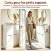 SoBuy FSR216-W Dulap de Pantofi Ultra-Subțire cu Economie de Spațiu 18cm – Intrare Îngustă – 105x18x78 cm Alb