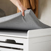 SoBuy FSR23-K-W Banc pentru Pantofi cu Pernă Căptușită și 2 Compartimente de Depozitare pentru Hol – 71x34x43 cm, Alb