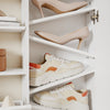 SoBuy FSR230-W Meuble à Chaussures Blanc – Armoire de Rangement Mince avec Abattants, Rangement Chaussures Moderne – 83×14×117,5 cm, Charge 39 kg