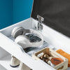 SoBuy FSR25-HG Banc de pantofi cu 2 etaje și pernă gri căptușită pentru intrare hol – 60x30x44 cm, Alb