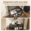 SoBuy FSR25-W Banc pentru Pantofi cu 2 Nivele și Pernă Căptușită pentru Hol Intrare – 60x30x44 cm, Alb