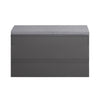 SoBuy FSR45-DG Banc de Rangement à Chaussures Bottes avec Coussin Rembourré Meuble d'Entrée Confortable Etagère à Chaussures