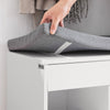 SoBuy FSR45-HG Banchetă pentru Pantofi cu Pernă Căptușită și Spațiu de Depozitare pentru Cizme, Mobilier de Hol – 80x30x46 cm, Gri