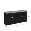 SoBuy Suport de pantofi de economisire subțire, suport de economisire a spațiului reglabil, L104*P24*A52 cm, negru, FSR64-SHCH