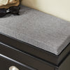 SoBuy FSR64-SCH Banc pentru pantofi cu 2 compartimente rabatabile și pernă căptușită, Cutie de depozitare pentru intrare – 104x24x51 cm, Negru