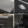SoBuy Suport de pantofi de economisire subțire, suport de economisire a spațiului reglabil, L104*P24*A52 cm, negru, FSR64-SHCH