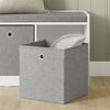 SoBuy FSR65-DG Banc pentru Pantofi cu Pernă Căptușită și Spațiu de Depozitare pentru Intrare Hol – 102x32x45 cm, Gri Închis