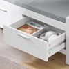 SoBuy FSR74-W Banc de Pantofi cu Pernă Căptușită și Spațiu de Depozitare pentru Intrare Hol – 100x40x40 cm, Alb
