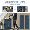 SoBuy FSR78-B Dulap de Pantofi cu 2 Uși Batante, Organizator 8 Perechi pentru Hol – 54x24x83 cm, Albastru