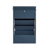 SoBuy FSR78-B Dulap de Pantofi cu 2 Uși Batante, Organizator 8 Perechi pentru Hol – 54x24x83 cm, Albastru